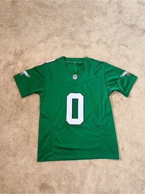 D’Andre Swift Philadelphia Eagles #0 Stitched Football Jersey Men’s Small Green